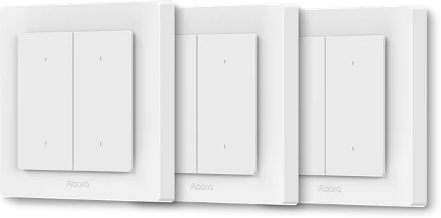 Strömbrytare H2 EU - 4 Brytare 2 Kanaler 3-pack