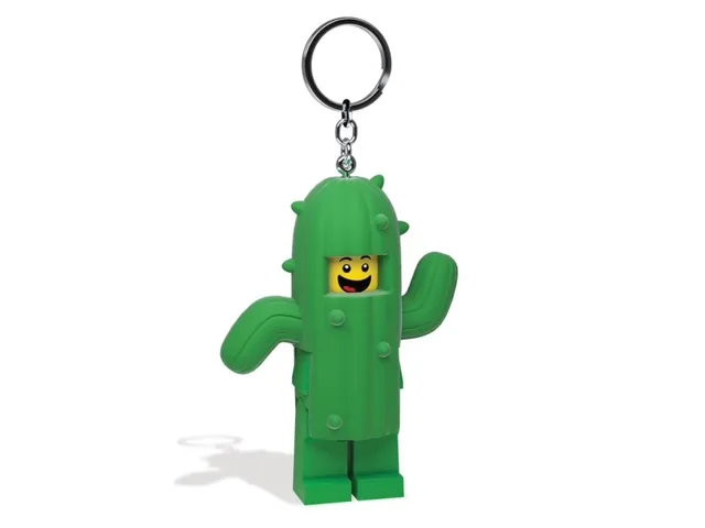 LEGO® Ikonisk KAKTUSPOJKE nyckelring med LED-lampa