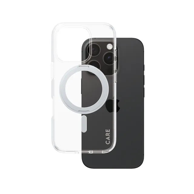 CARE by PanzerGlass Case Feature Silver Kickstand & MagSafe iPhone 16 Pro