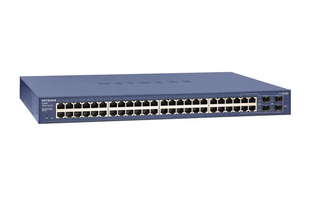 Smart GS748T - V5 - switch - L3 Lite - Administrerad - 48 x 10/100/1000 + 2 x Gigabit SFP + 2 x kombinations-Gigabit SFP - skrivbordsmodell, r