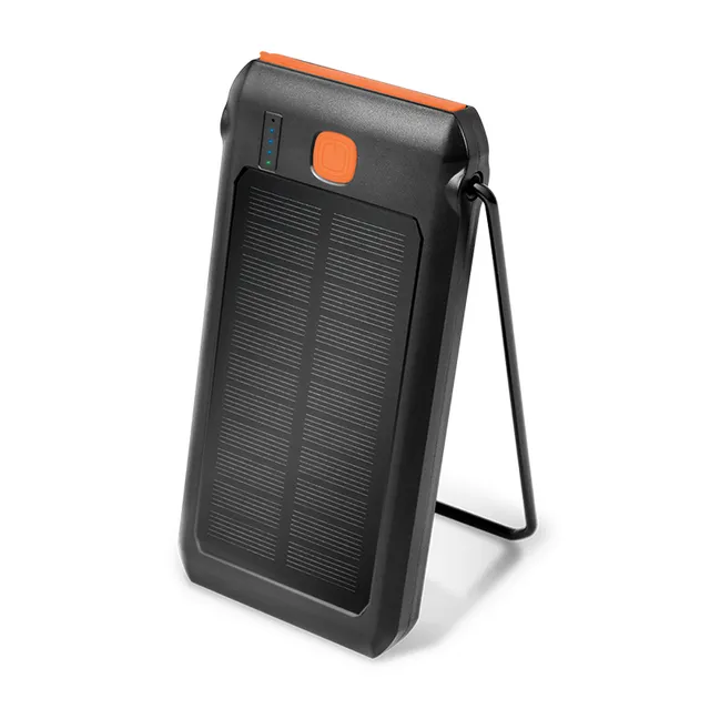 PowerBank 10.000 mAh 18W PD Solcell Svart