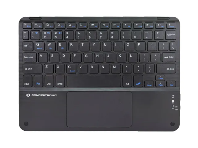 TOBIN01BUS - keyboard - 10" - with touchpad LED indicator - QWERTY - US International - black Input Device - Tangentbord - Universal - Svart