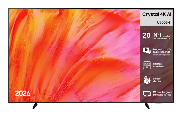 98" U9005H / 4K / Crystal UHD / Smart TV / Tizen / HDR10+ / 100Hz / AMD FreeSync Premium