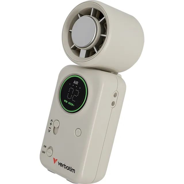 Cool 'n' Go Ice Touch Mini Handheld Fan WhiteSilver