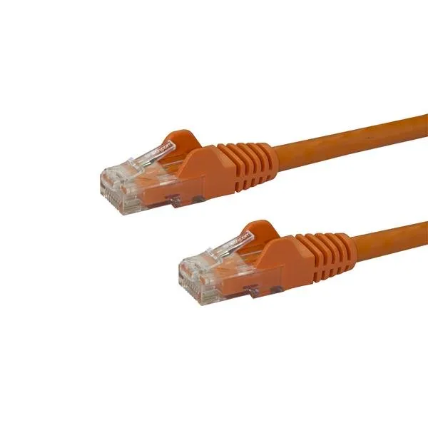 StarTech.com 2m CAT6 Ethernet Cable, 10 Gigabit Snagless RJ45 650MHz 100W PoE Patch Cord, CAT 6 10GbE UTP Network Cable w/Strain Relief, Orange, Wirin
