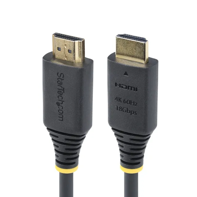 StarTech.com 4m (13ft) Premium Certified High Speed HDMI Cable, 4K60Hz - Premium hög hastighet - HDMI-kabel med Ethernet - HDMI hane till HDMI hane -