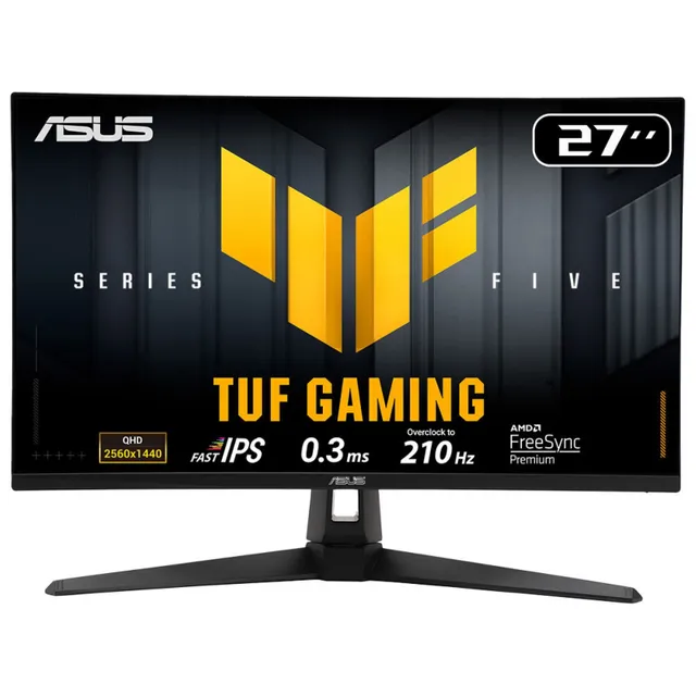 TUF Gaming VG27AQ5A / 27" / QHD / 2560x1440 / 210Hz / 0.3ms / Fast IPS / Gaming AI / 2xHDMI,DP