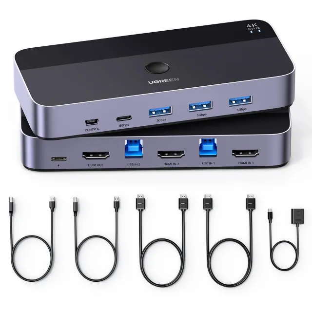 HDMI KVM Switch 2 In 1 4K@60Hz