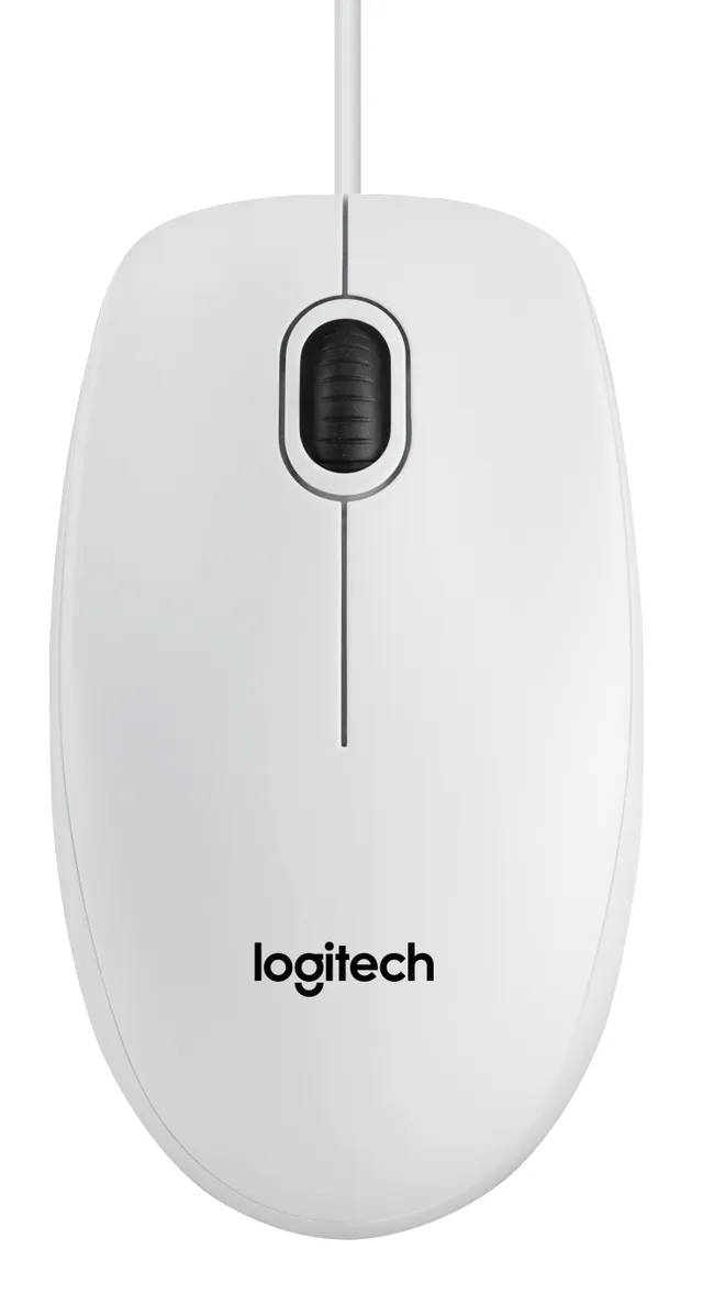 B100 Optical USB Mouse - mus - Mouse - Optic - 3 knappar - Vit