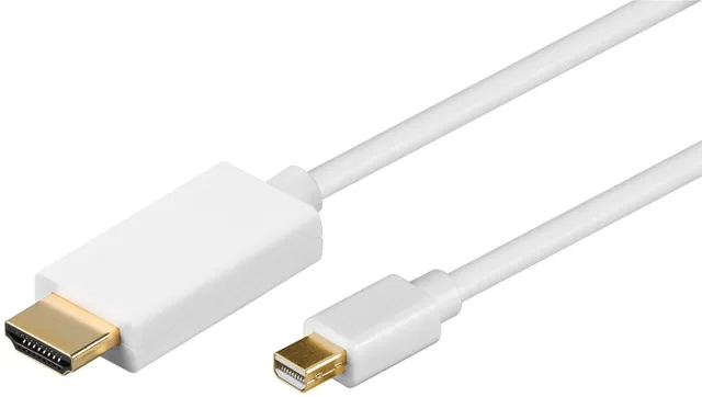 - Adapterkabel - Mini DisplayPort han