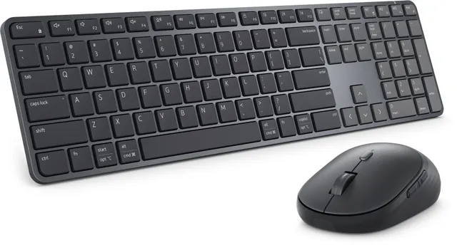 Pro 7 KM726 - keyboard and mouse set - Slim - QWERTZ - German - graphite Input Device - Tastatur & Mus set - Tysk - Svart