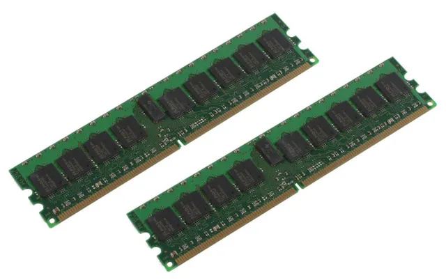- DDR2 - sats - 4 GB: 2 x 2 GB - DIMM 240-pin - 400 MHz / PC2-3200 - registrerad - ECC Chipkill - för IBM eServer xSeries 226 236 260 336 346 366 460 Lenovo BladeCenter HS20