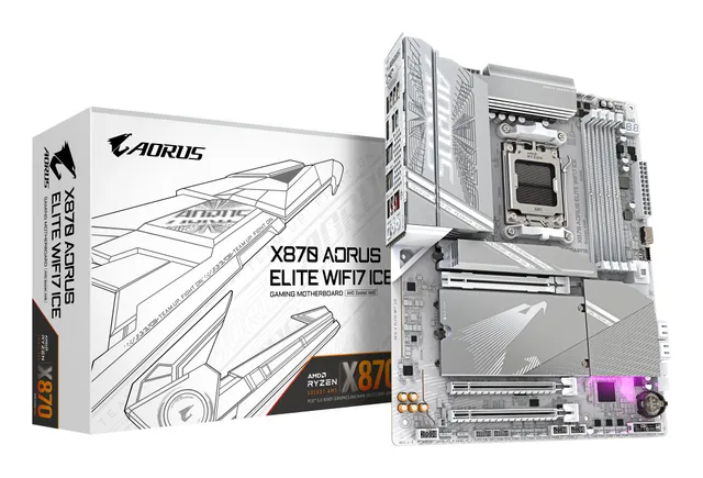 X870 ELITE WIFI7 ICE - Moderkort - ATX - Soc