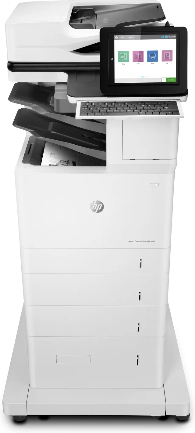 HP LaserJet Enterprise Flow MFP M635z - Multifunktionsskrivare - svartvit - laser - 216 x 864 mm (original) - A4/Legal (media) - upp till 61 sidor/min
