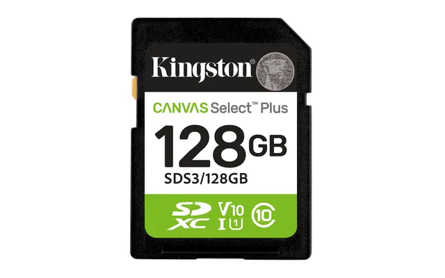 Canvas Select Plus - Flash-minneskort - 128 GB - Video Class V10 / UHS-I U1 / Class10 - SDXC UHS-I