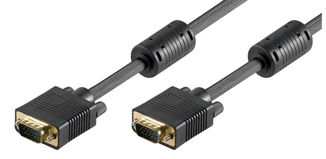 - VGA-kabel - HD-15 (VGA) (hane) till