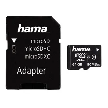 MicroSDXC 64 GB C10 UHS-I 80 mb/s