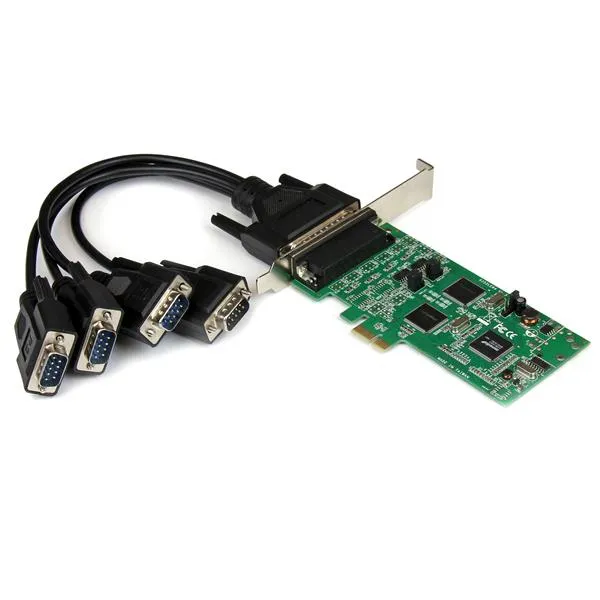 StarTech.com PCI express PCIe seriellt kombokort med 4 portar – 2x RS232 2x RS422/RS485 - Seriell adapter - PCI Express x1 - RS-232, RS-422, RS-485 - 4 portar - för P/N: BNDTB10GI, BNDTB210GSFP, BNDTB310GNDP, BNDTB410GSFP, BNDTB4M2E1, BNDTBUSB3142