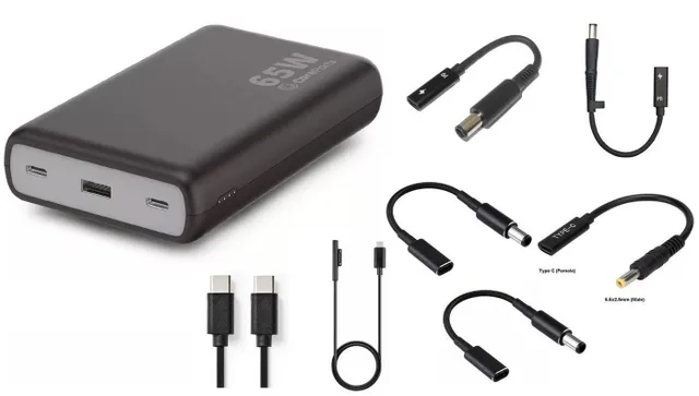- Power bank - 20000 mAh - 5 A - PD, QC