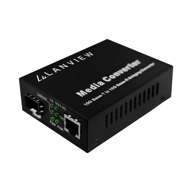 - Fibermediekonverterare - 10GbE, 2.5GbE,