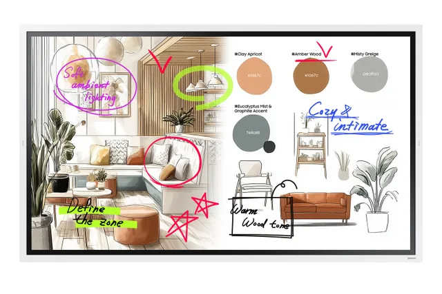 65" Samsung Flip Pro WM65F-X, UHD/3840x2160 IR touch, Tizen, AirPlay2, 2xHDMI/USB/WiFi, högtalare