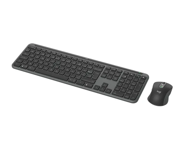 Signature Slim Combo MK950 - Tastatur & Mus set - Fransk - Grå
