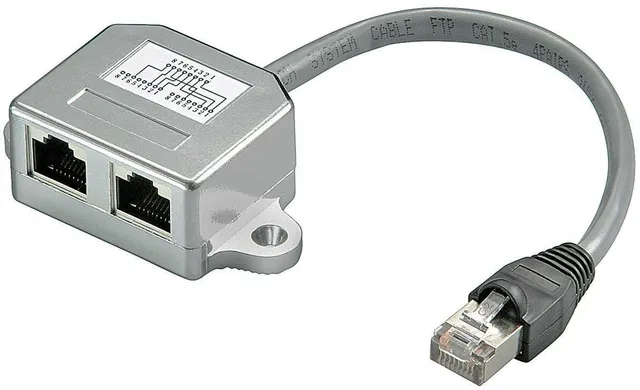 Y-ADAPTER - Nätverksdelare - RJ-45 (h