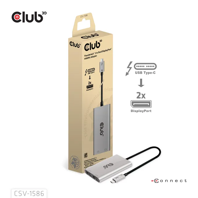 - video adapter - 24 pin USB-C to DisplayPort - 23.5 cm