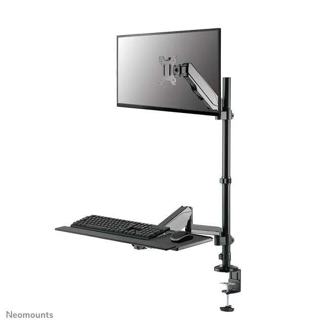 Neomounts DS90-325BL1 mounting kit - sit-stand workstation - for LCD display / keyboard / mouse - black