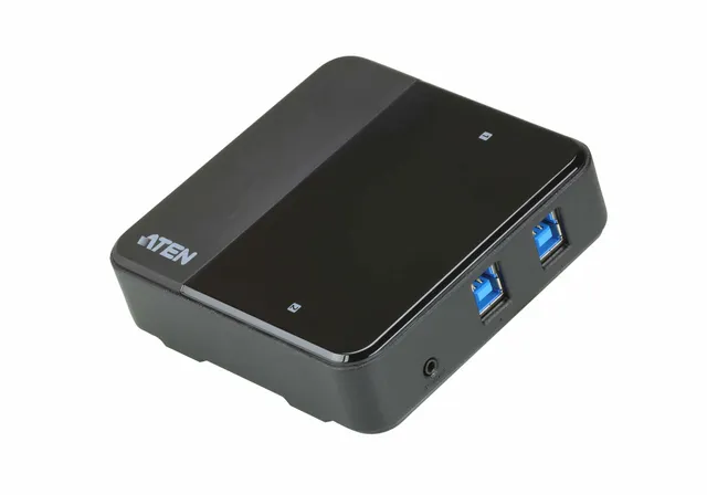 US3324 2x4 USB 3.2 Gen1 perifer delningsbrytare, svart