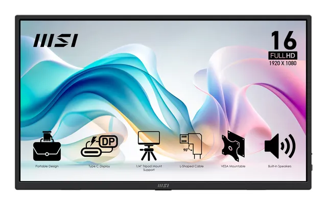 PRO MP165 E6 / 16" / IPS / 1920 x 1080 / 4ms / HDMI,USB-C