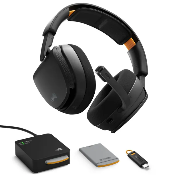 Glorious Gaming GHS Wireless InfinitePlay, Trådlös, Spela, 320 g, Headset, Svart