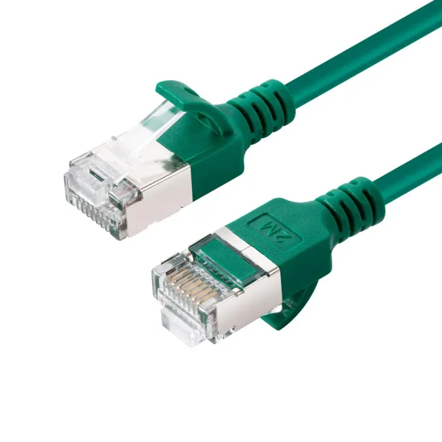 Cat6a U/FTP RJ45 7.5m -verkkokaapeli, vihreä