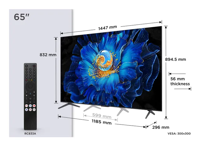 65" C69KS 4K QD-Mini LED Google TV