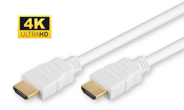 - HDMI-kabel med Ethernet - HDMI hane