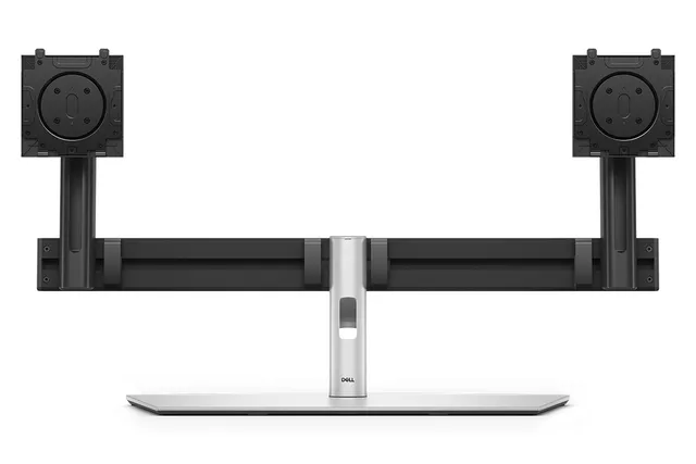 Pro MDS26 - Ställ - för 2 monitorer - snabbkopplingsmekanism - silver/svart - skärmstorlek: 19"-27" - monteringsgränssnitt: 100 x 100 mm - skrivb