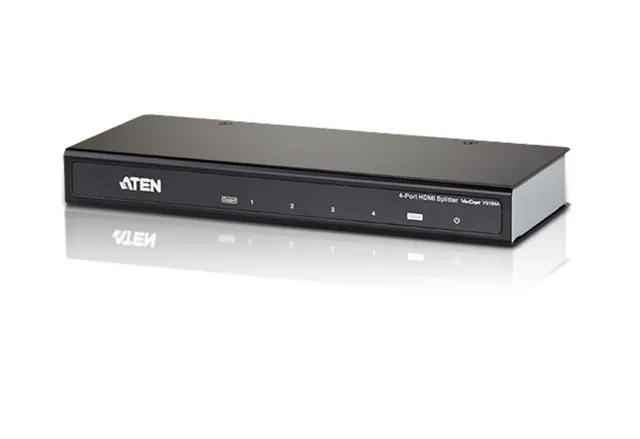 4-Port 4K HDMI Splitter Svart