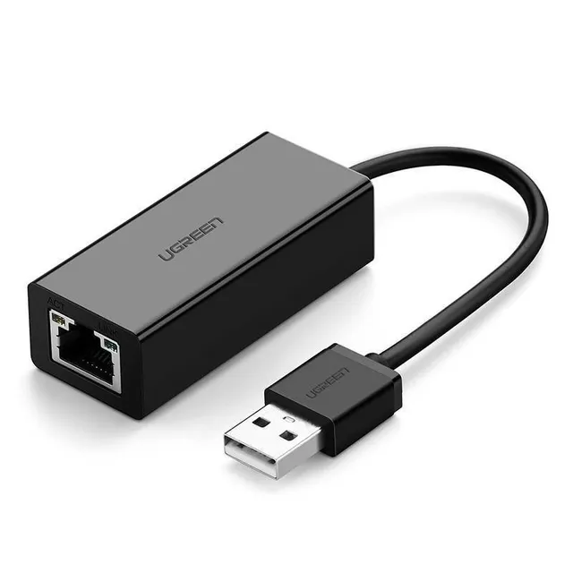 - Nätverksadapter - USB 2.0 - 10/100 Ethernet x 1 - svart