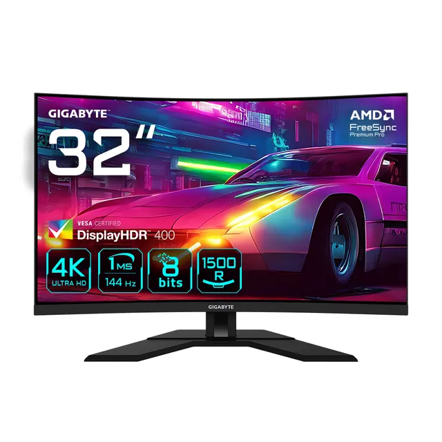 31.5" GIGABYTE M32UC - 3840x2160 (4K / UHD) - 160 Hz - SS VA - 18 W USB-C - Curved *DEMO*