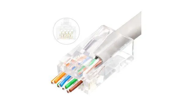 - Nätverkskontakt - RJ-45 (hane) - UTP - C