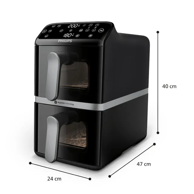 Airfryer 4000 Series Stacked Dual Basket