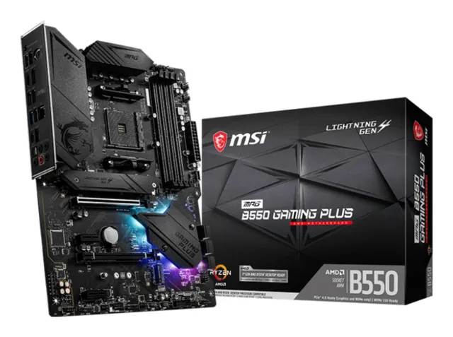 MPG B550 GAMING PLUS Moderkort - AMD B550 - AMD AM4 - DDR4 RAM - ATX