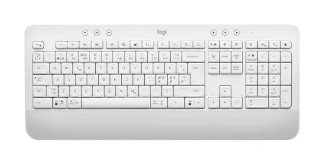 Signature MK650 Combo For Business - PAN - Tastatur & Mus set - Nordisk - Vit