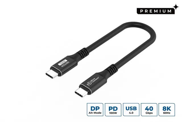 Premium - USB-C cable - USB-C to USB-C - 15 cm