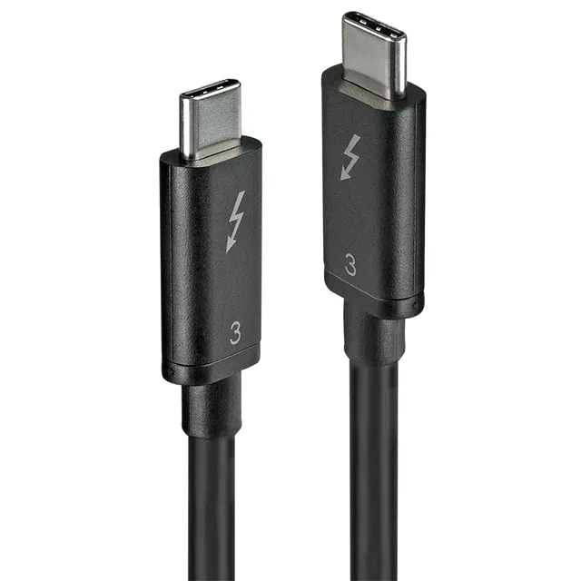 - Thunderbolt-kabel - USB-C (hane) till USB-
