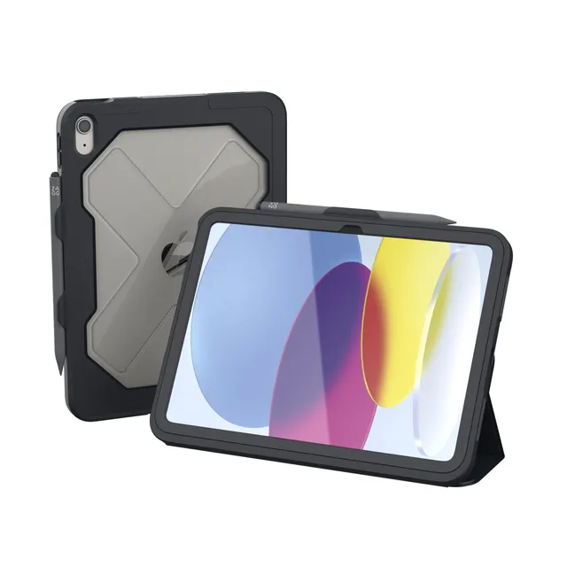 Rugged Messenger - Skyddsfodral för surfplatta - robust - polykarbonat - träkol - för Apple 10.9-inch iPad (10:e generation)