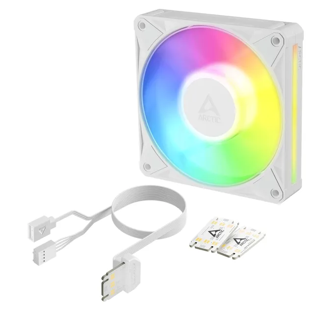 BioniX P12 A-RGB - Chassi fläkt - 120mm - Vit med RGB LED
