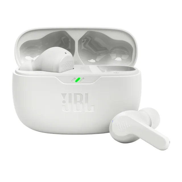 Wave Beam - True wireless-hörlurar med mikrofon - öronknopp - Bluetooth - vit