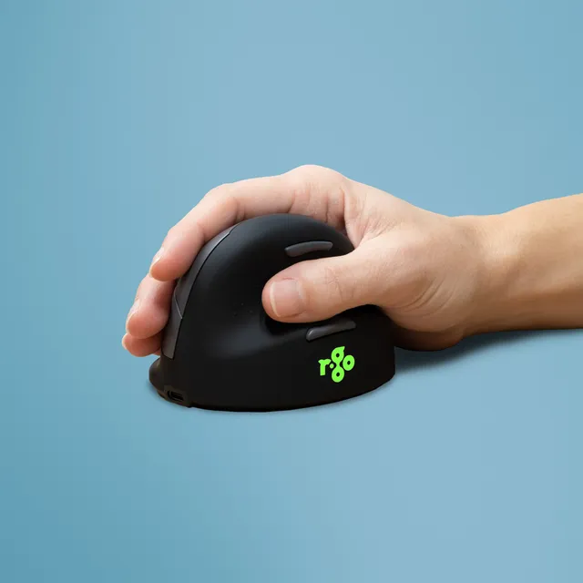 Tools R-Go HE Break - vertical mouse - small AGR certified for hand size ˂165 mm - Bluetooth 5.0 - black - Vertical mouse - Optic - 5 knappar - Svart