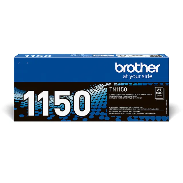 TN1150 - Svart - original - box - tonerkassett - för Brother DCP-L1640W, DCP-L1642W, HL-L1240W, HL-L1242W